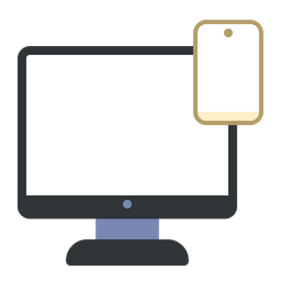 Computador móvel responsivo  Ícone