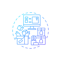 Cojines de inventario  Icono