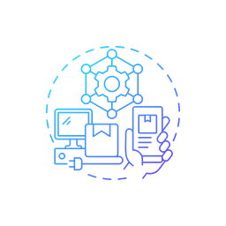 Digitalización en la cadena de suministro  Icono