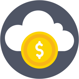 Cloud cost  Icon