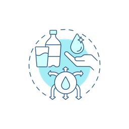 Water Save Drinking Icon