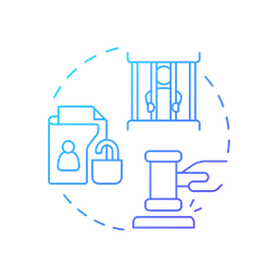 Criminal case processing  Icon