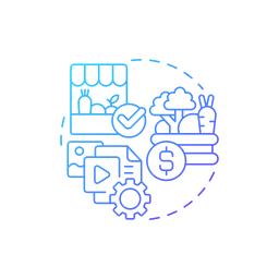 농업 마케팅  아이콘