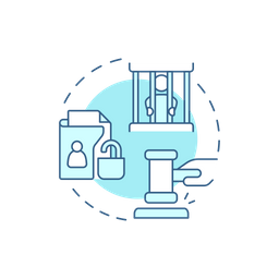 Criminal case processing  Icon