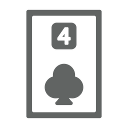 Four Of Clubs  Icon