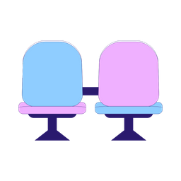 Chairs in waiting room  Icon