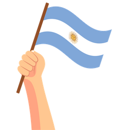 Argentine hand holding  Icon