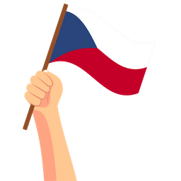 Czech republic hand holding  Icon