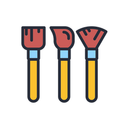 Brushes set  Icon