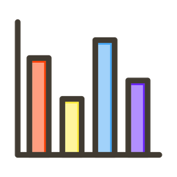 Gráfico de barras  Ícone