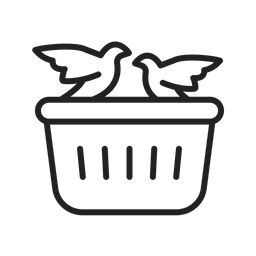 Birds In Basket  Icon