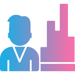 Analytics Person  Icon