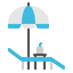 Cadeira de praia  Ícone
