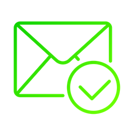 Envelope with checkmark  Icon