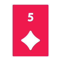 Five Of Diamonds  Icon