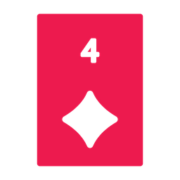 Four Of Diamonds  Icon