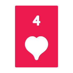 Four Of Hearts  Icon