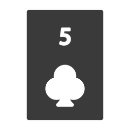 Five Of Clubs  Icon