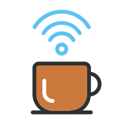 Café wi-fi  Ícone