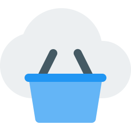 Cloud shopping  Icon