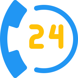 24 Hours call service  Icon