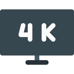 Televisión 4k  Icono