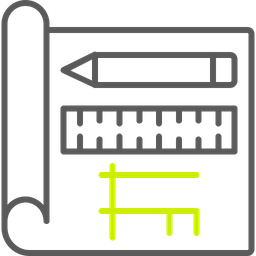 Blueprint plan architecture design construction house drawing architect building engineering  Icon