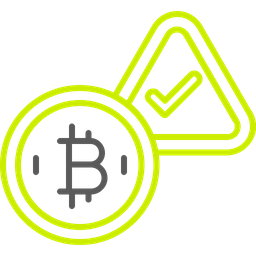 Bitcoin accepted here  Icon