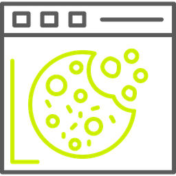 브라우저 쿠키  아이콘