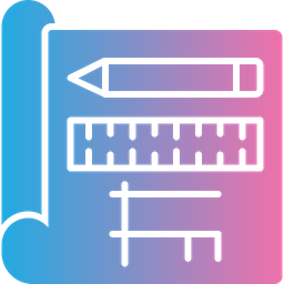 Blueprint plan architecture design construction house drawing architect building engineering  Icon