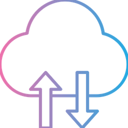 - cloud data transfer  Icon