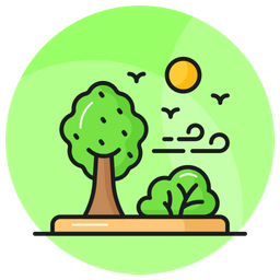 Forest Trees Garden Icon
