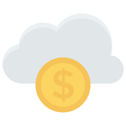 Cloud cost  Icon