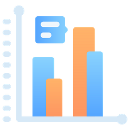 Double Bar Chart  Icon