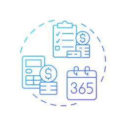 Calculate total cost  Icon