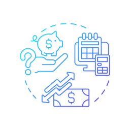 Compare income to cost  Icon