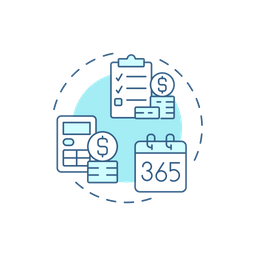 Calculate total cost  Icon