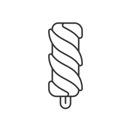 Sorvete rodado no palito  Ícone