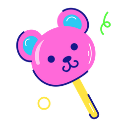 Bear Lollipop Teddy Lollipop Emoji Lollipop Icon