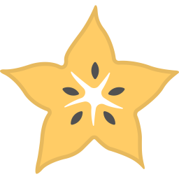 Sternfrucht Karambole Exotisch Symbol