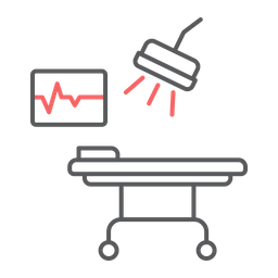 Operating hospital room table oncology surgery  Icon