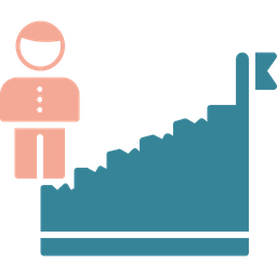 Escada de carreira  Ícone