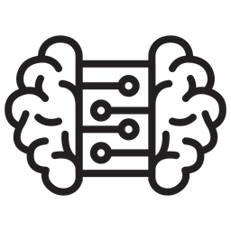 Artificial intelligence brain  Icon