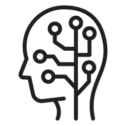 Artificial intelligence mind  Icon