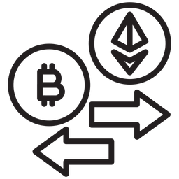 Bitcoin and ethereum  Icon