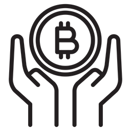 Bitcoin hand  Icon