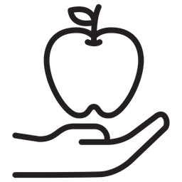 Hand apple  Icon