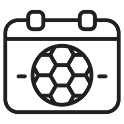 Calendário de futebol  Ícone