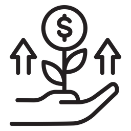 Investment flower  Icon