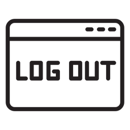 Log out screen  Icon